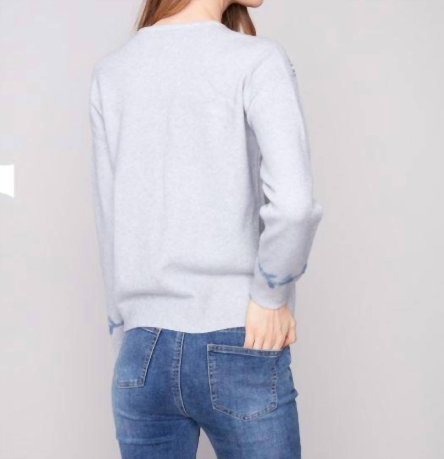 Charlie B - Embroidered Crewneck Sweater