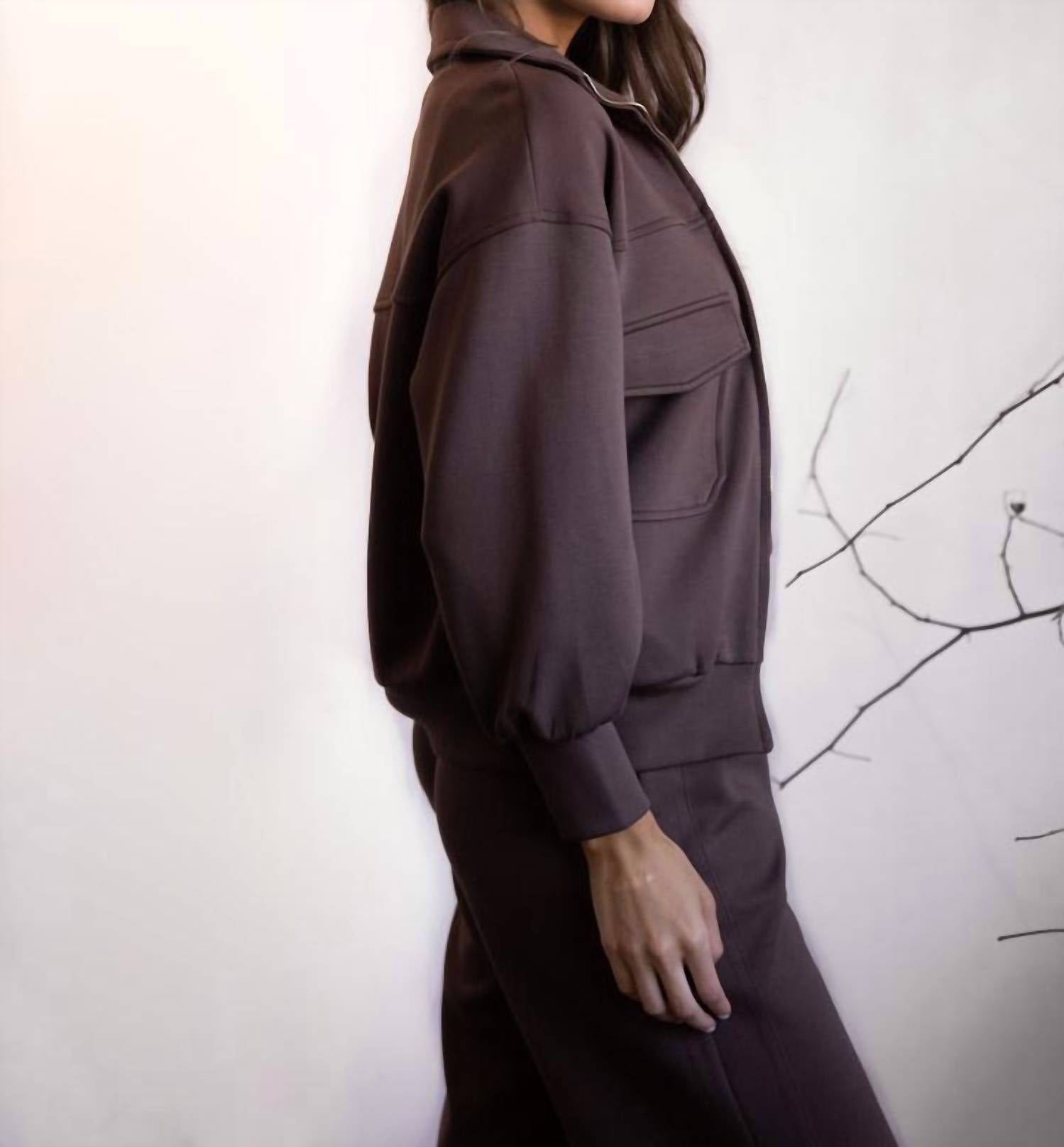 P.Cill - Lila Butter Modal Bomber Jacket