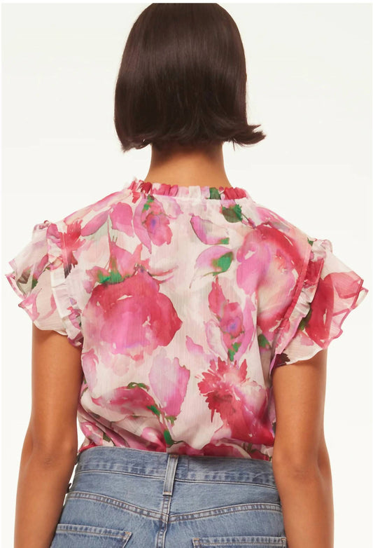 Misa Los Angeles - Basia Floral Print Chiffon Top