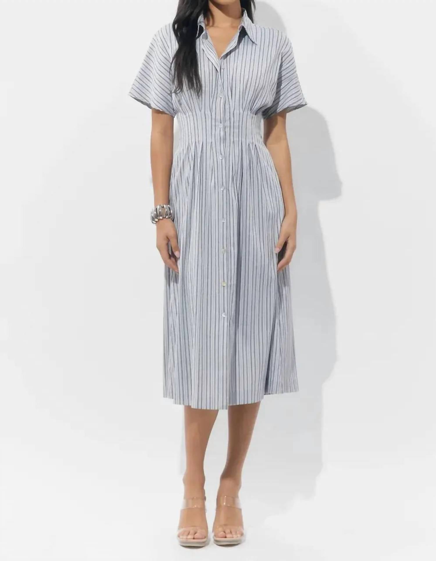 Adelyn Rae - Audrey Midi Shirt Dress