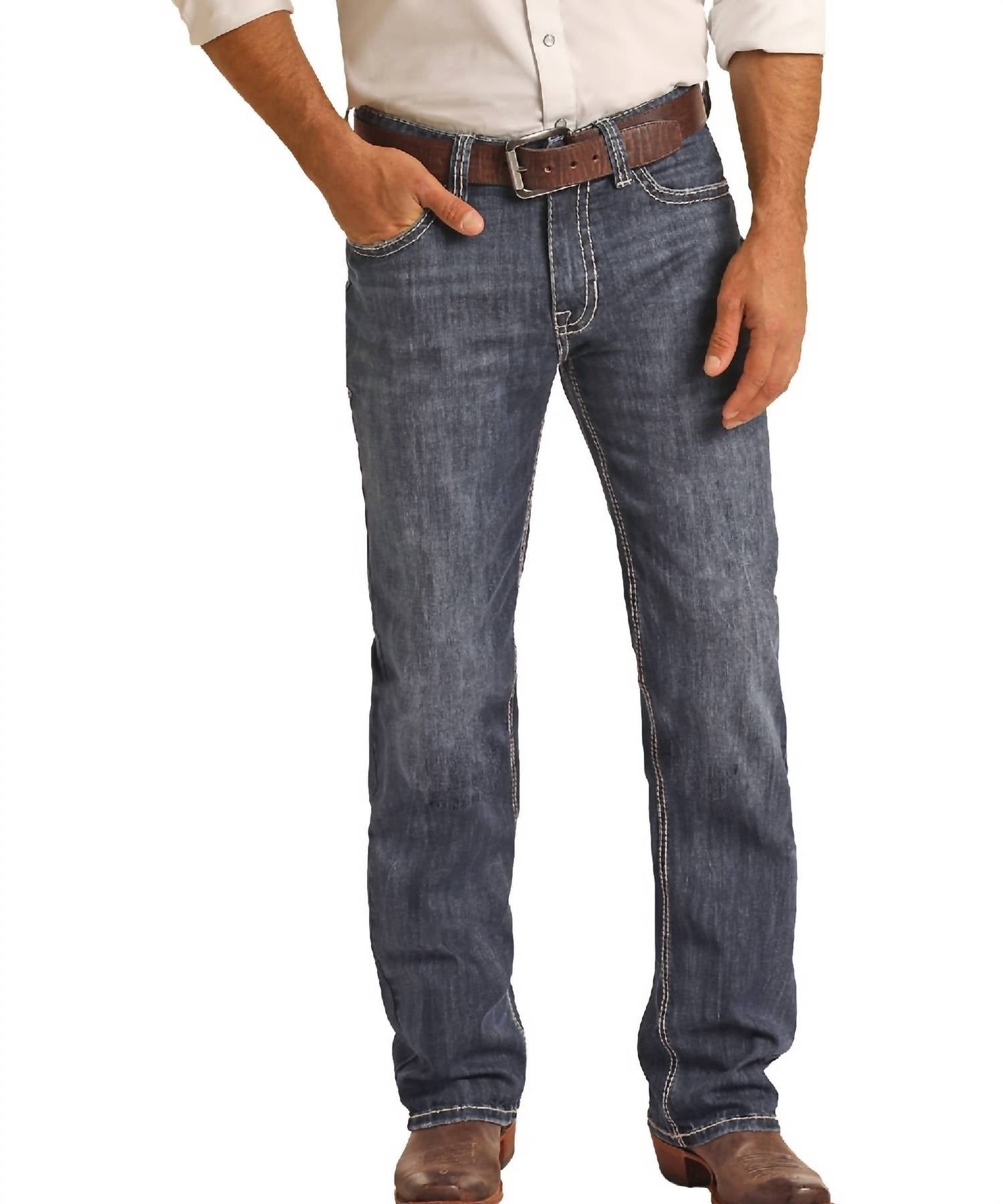 Rock & Roll Denim - Double Barrel Straight Leg Reflex Jean