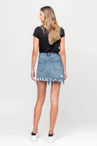 Flying Monkey - Uneven Hem Mini Skirt