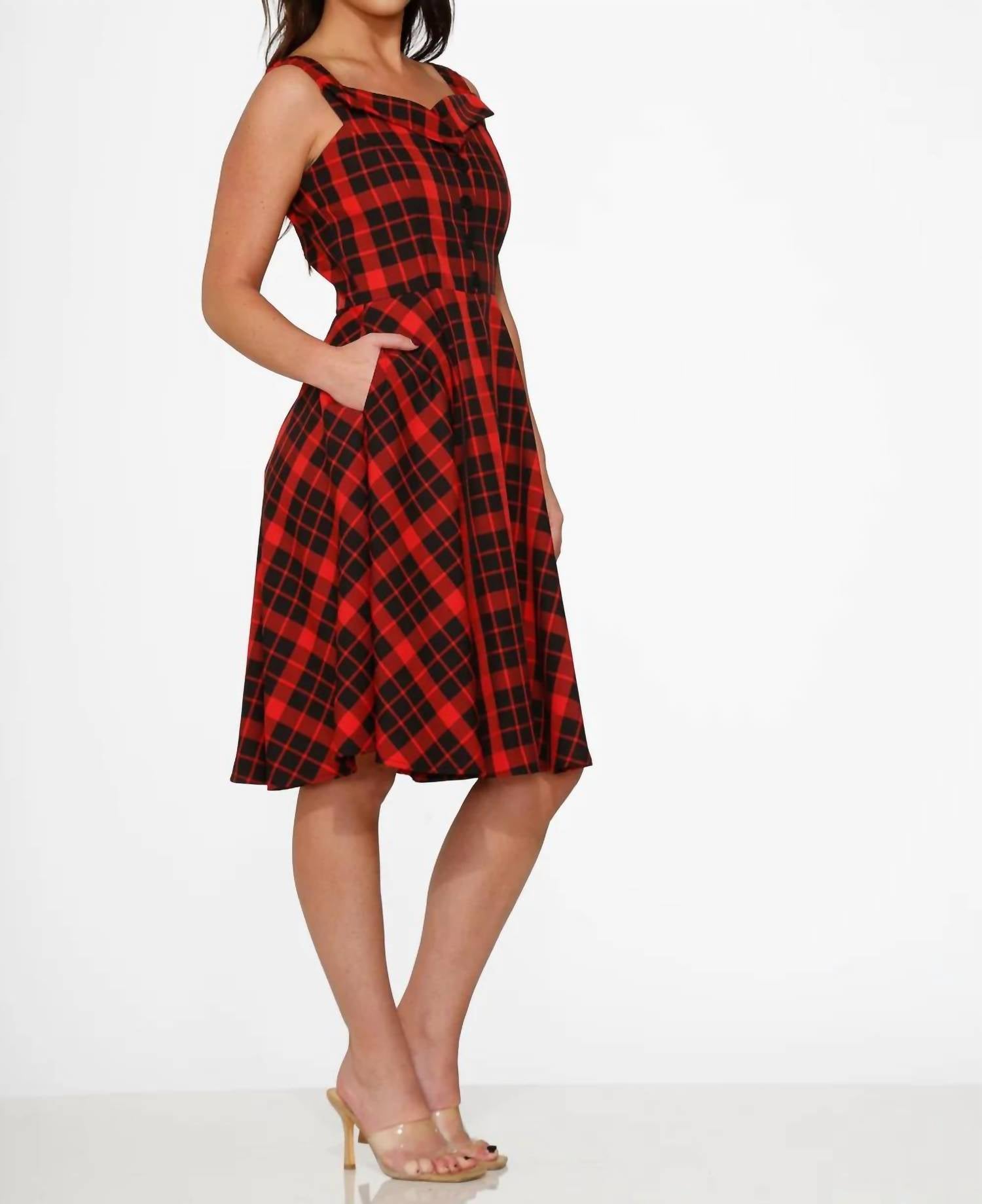 Orchid Bloom - Midi Sleeveless Swing Dress