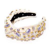 Lele Sadoughi - Women's Sparkle Rectangle Crystal Velvet Headband