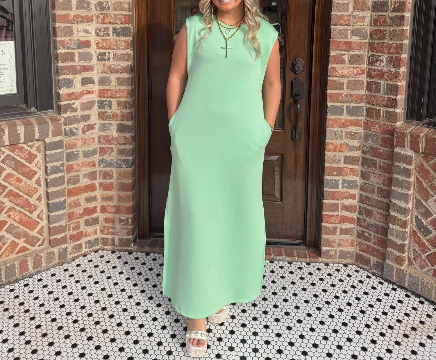 Entro - Jersey Knit Midi Dress