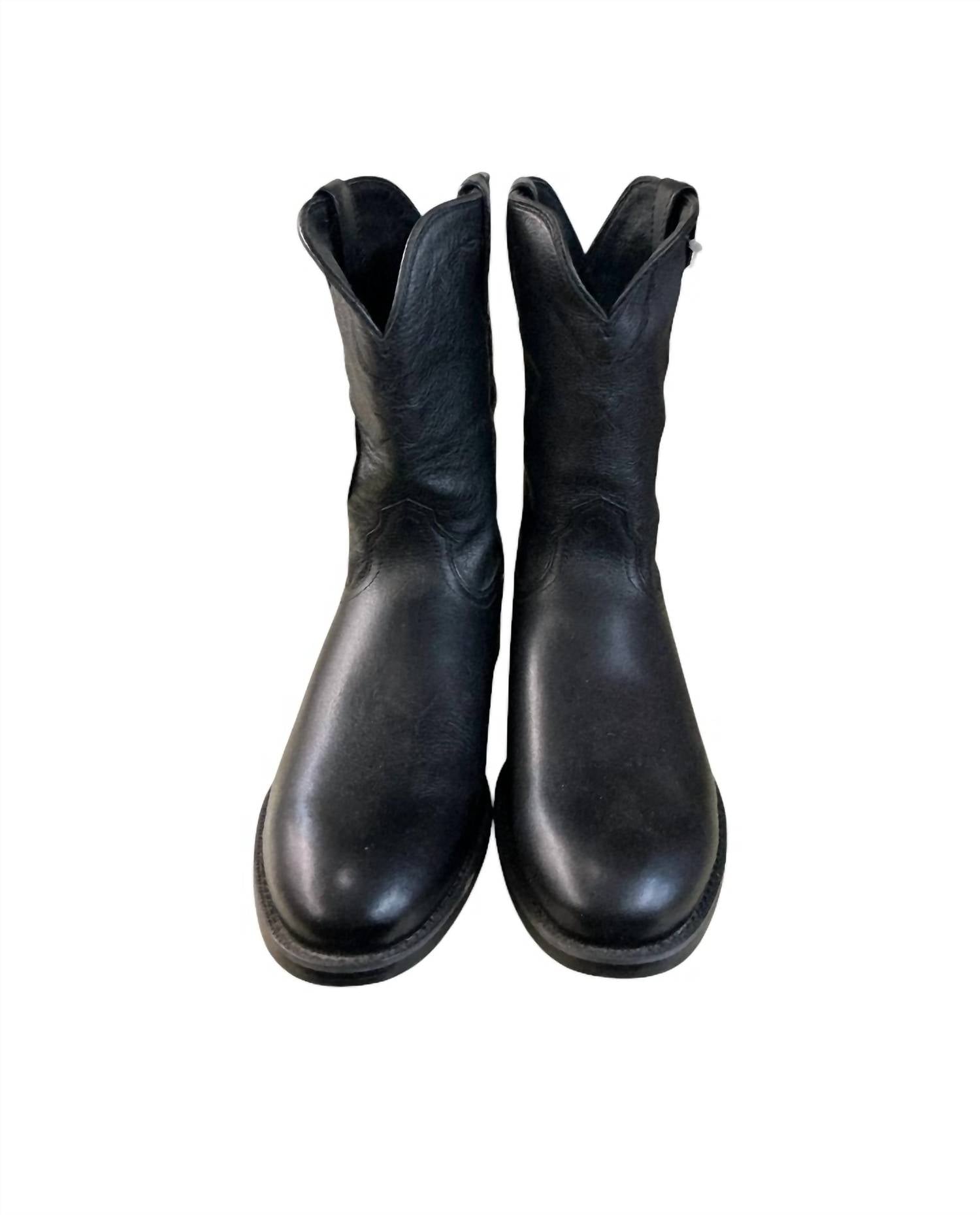 TWISTED X Women's Smooth Western Boot in black - women's shoe - detail view