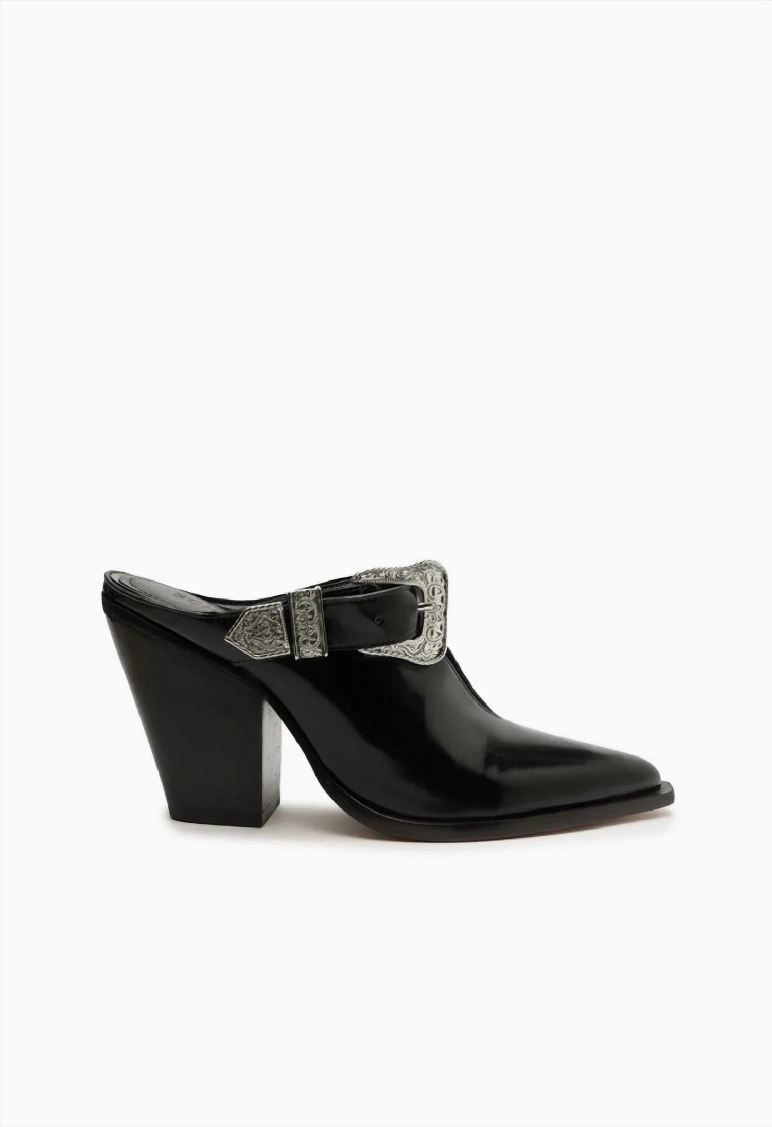 SCHUTZ Women's Jeane Casual Leather Pump Shoe in black - women's heels