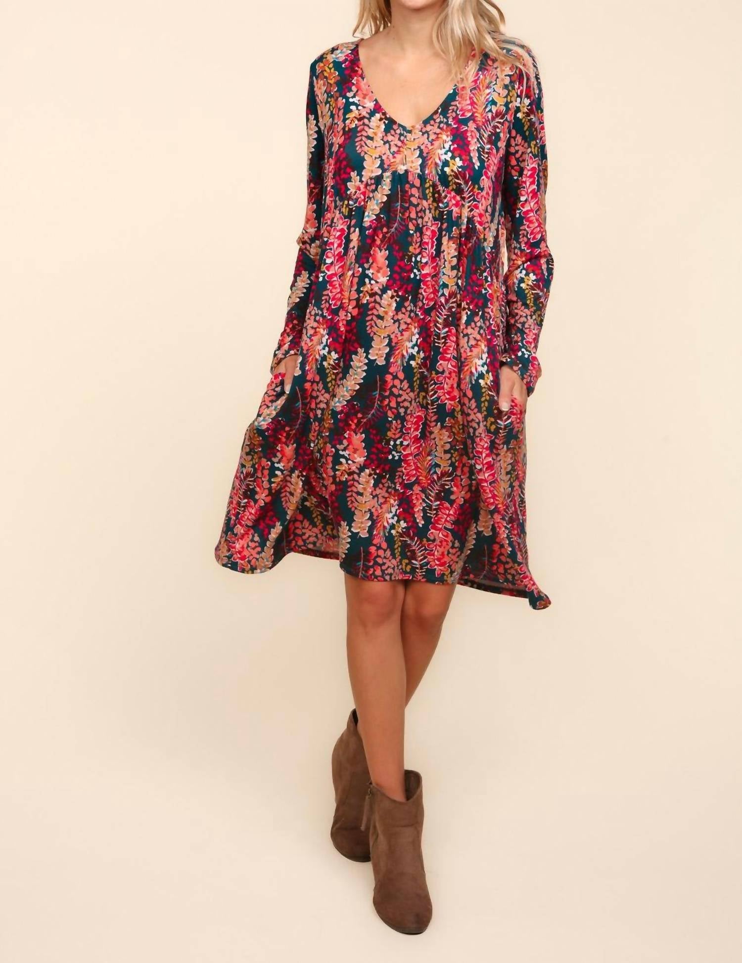 Haptics - Floral Babydoll Dress