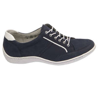 Waldlaufer Women's Jasmine Casual Walking Shoe in blue - women's sneaker