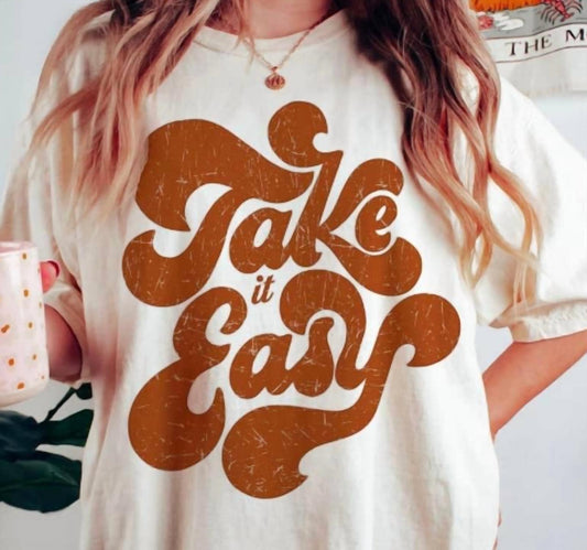 Comfort Colors - Take It Easy Comfort Colors Oversized T-shirt
