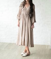 In-Loom - Women's Smocked Midi Dress