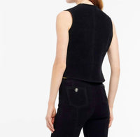Barrie - Suede Effect Sleeveless Jacket