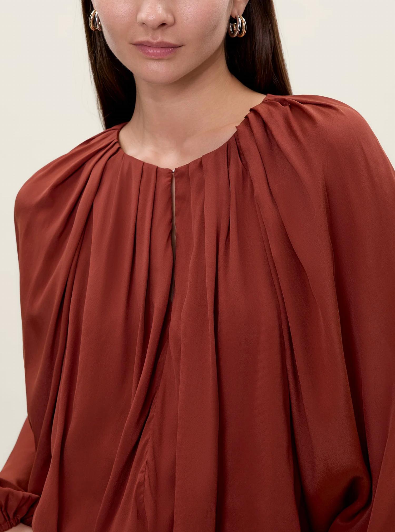 Rebecca Taylor Lillith Bubble Top in aberdeen - women's blouse - view 5