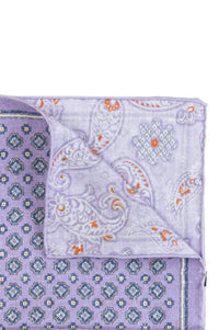 Pacific Silk - Reversible Medallion Print Hanky Scarf