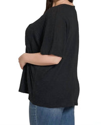 Zenana - Midnight Pocket Waffle Top