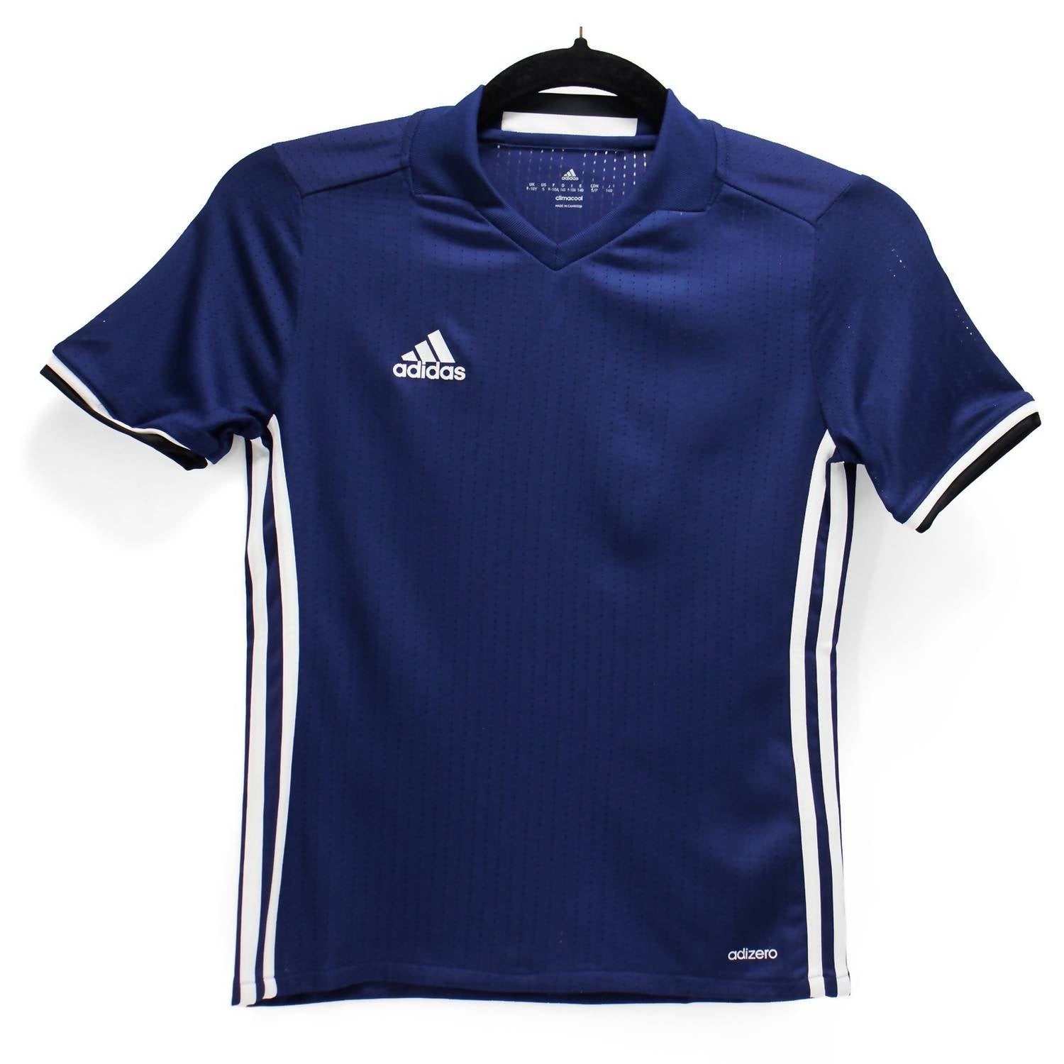 adidas Boy's Condivo 16 Short Sleeve Jersey in dark blue - kids' t-shirt
