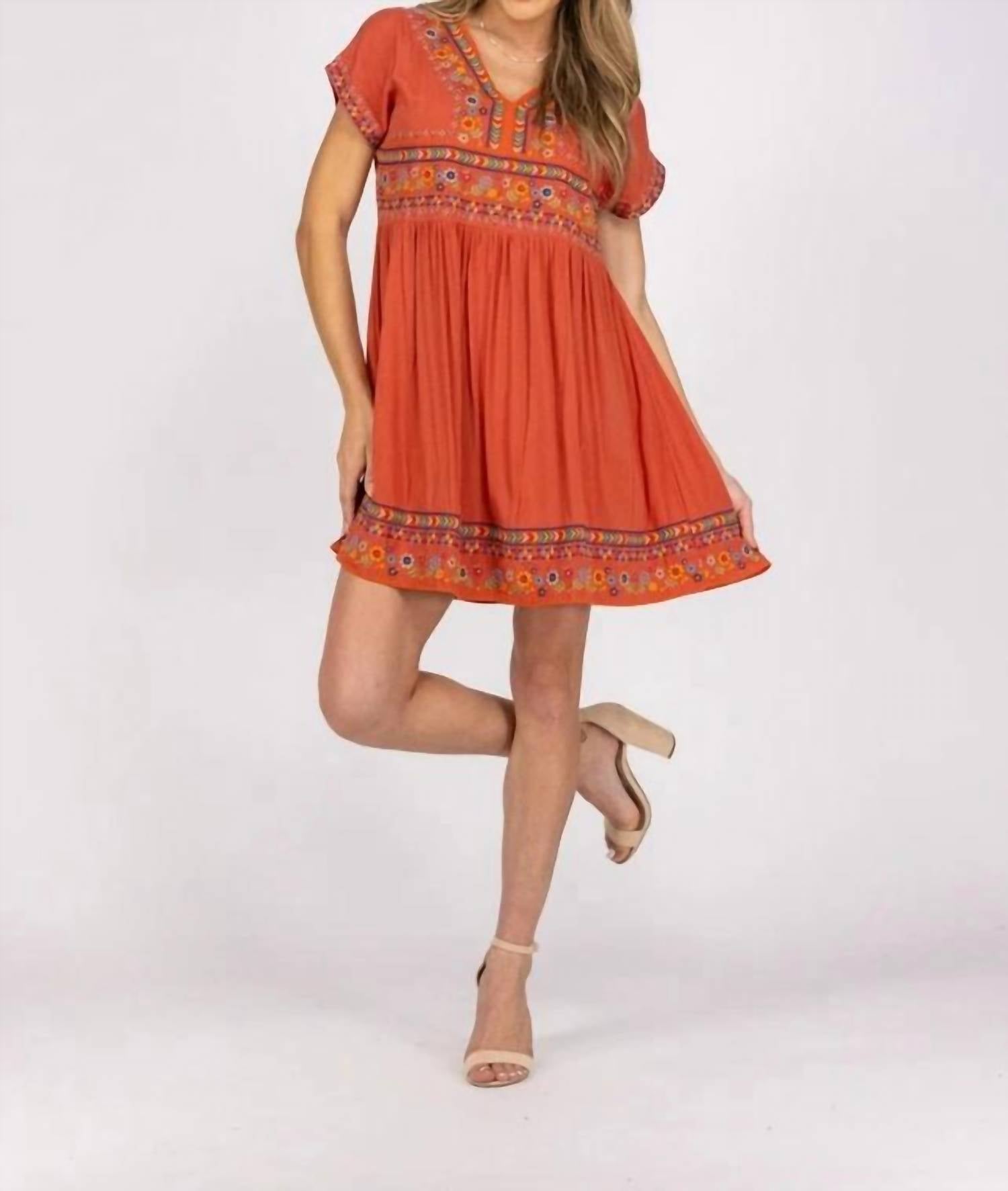 Andree By Unit - Falling For Florals Mini Dress