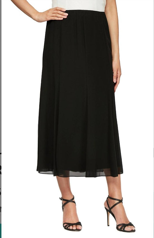 Chiffon Tea-Length Skirt