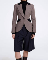 Smythe - Blocked Seamed Blazer