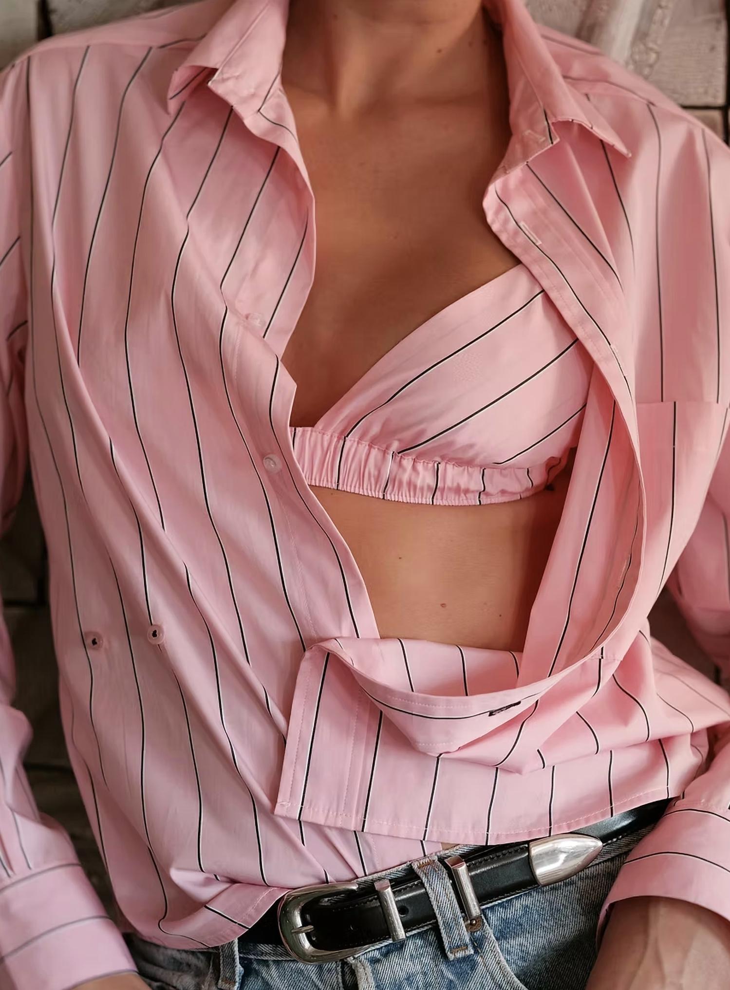 Cissa - Women's Breakers Stripe Triangle Bralette