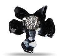 Lele Sadoughi - Women's Jet Small Crystal Lily Earrings