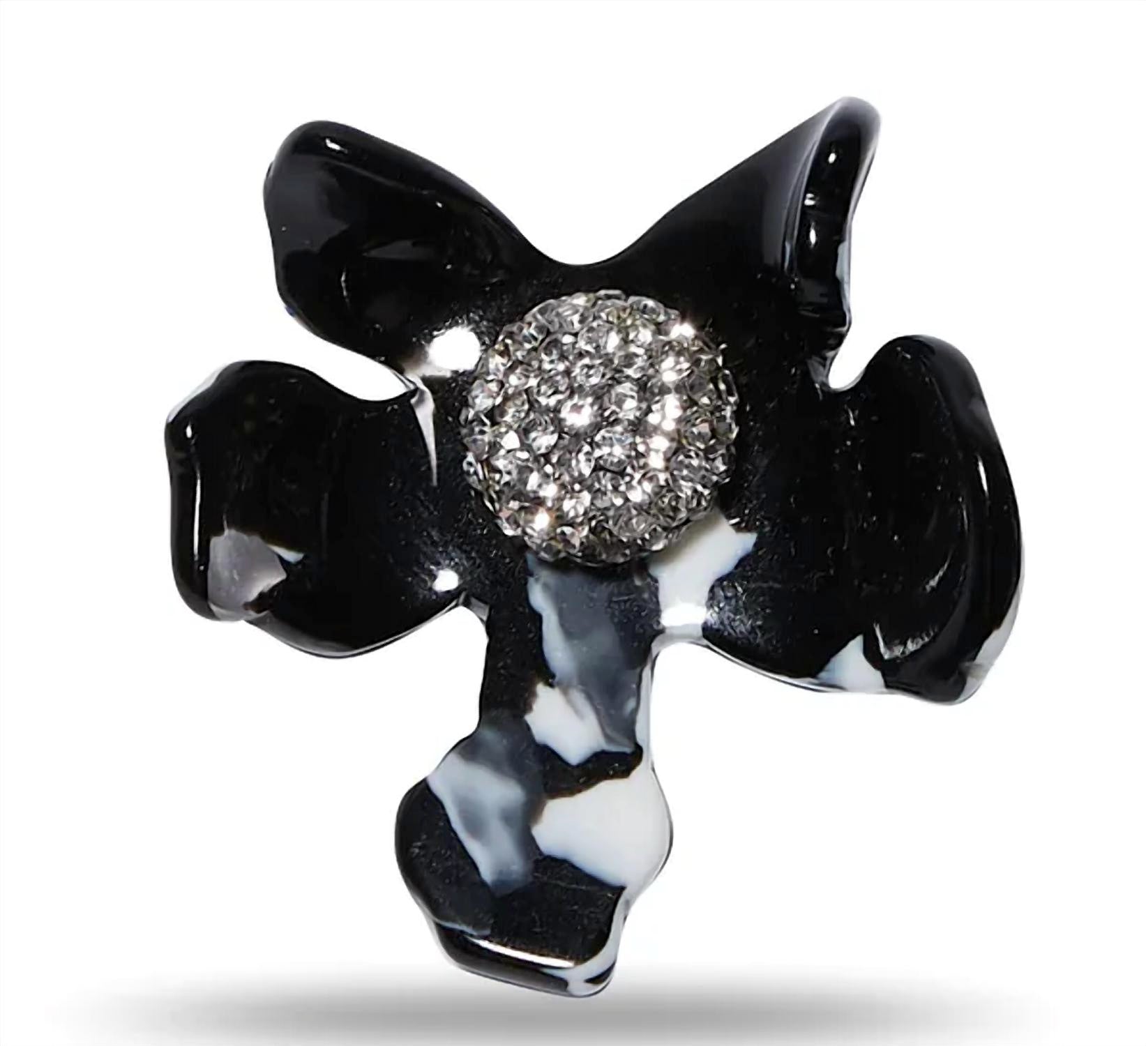 Lele Sadoughi - Women's Jet Small Crystal Lily Earrings