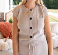 Elle Grey Soft Essentials Knit Vest And Skirt Set in grey - women's skirt - view 4