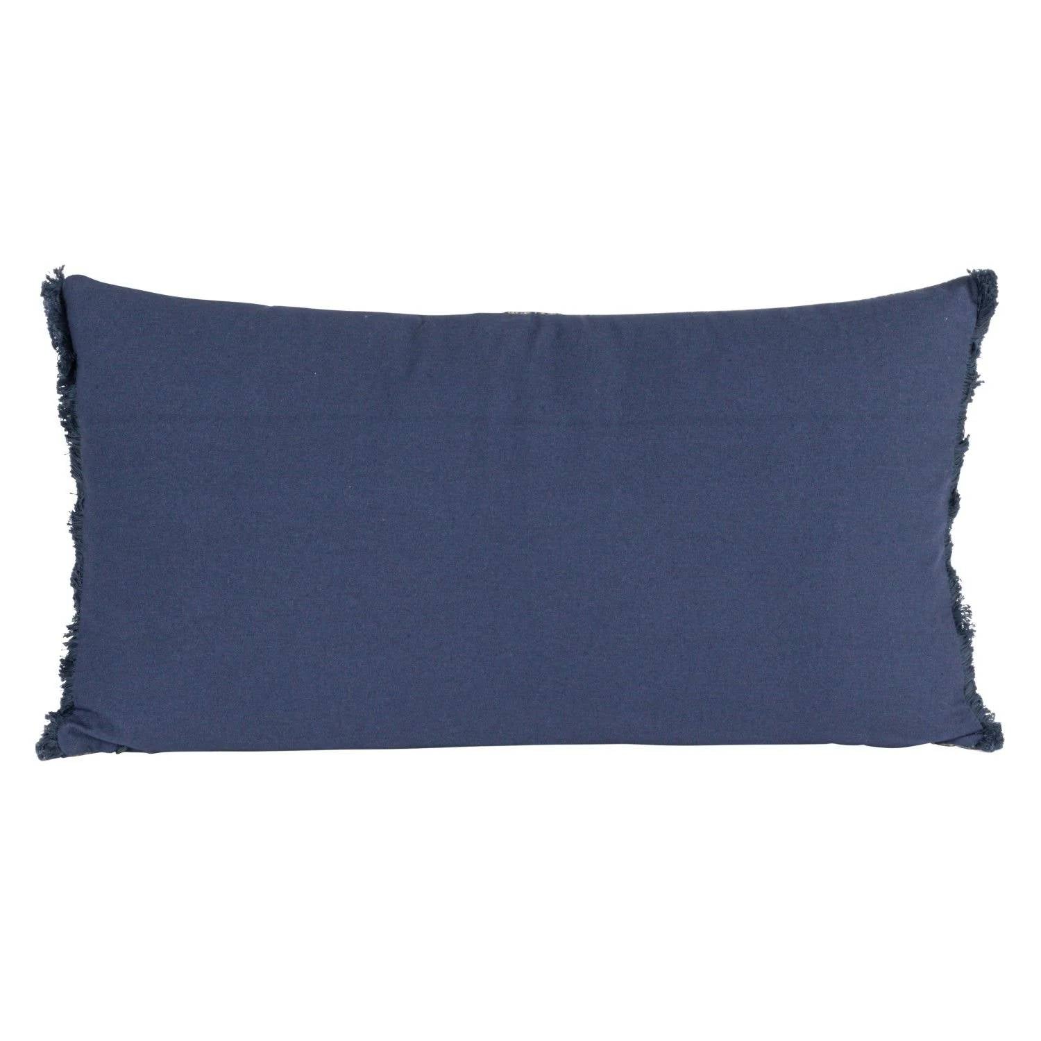 Creative Co-Op - Cotton Blend Velvet Pillow With Fringe