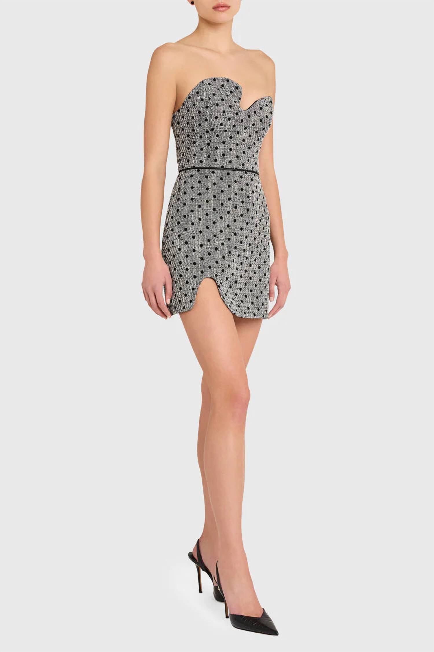 Amanda Uprichard - Puzzle Strapless Mini Dress