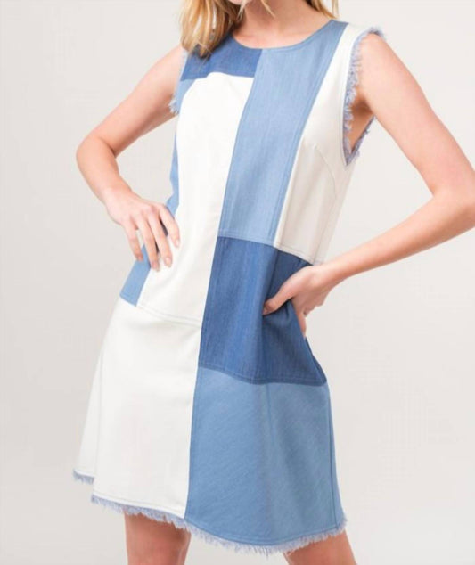 And The Why - Colorblock Shift Dress
