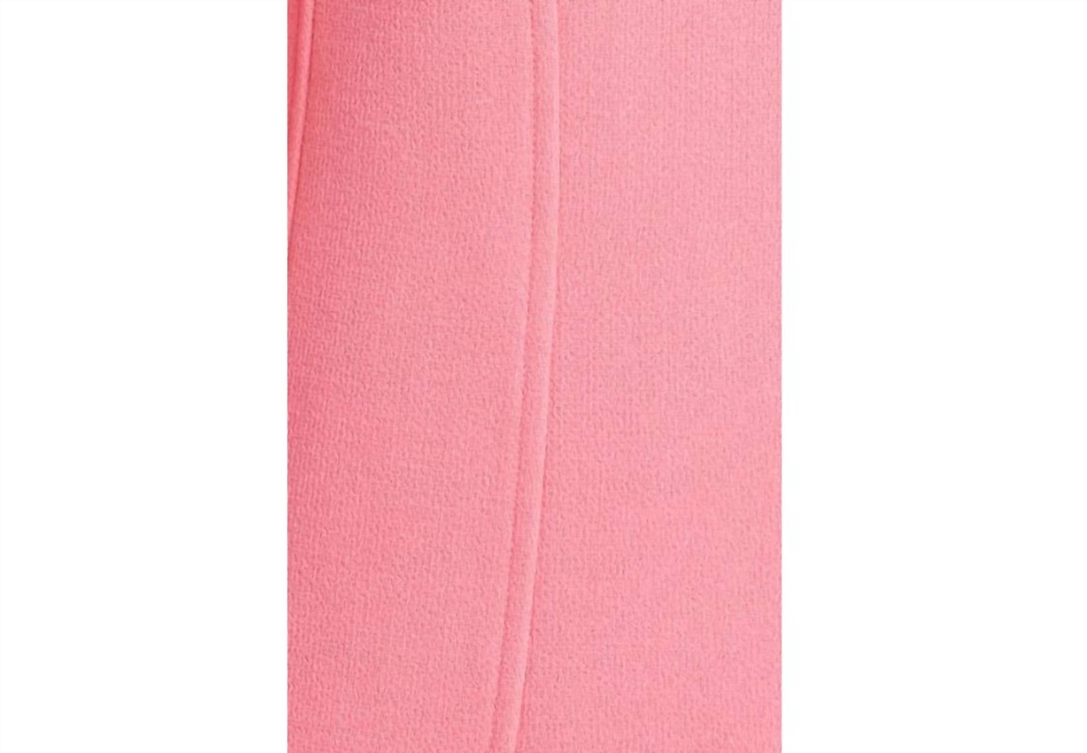 Lela Rose - Wool Blend Wave Inset Long Sleeve Short Dress