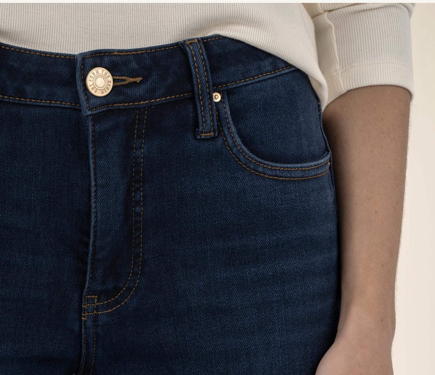 KUT FROM THE KLOTH Reese Ankle Straight Leg Jeans in courageously - women's jeans - view 4