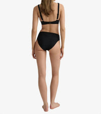 BONDI BORN Fern Bikini Bottom in black - women's swimwear - detail view
