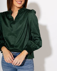 Ivy Jane - Long Sleeve Suede Top