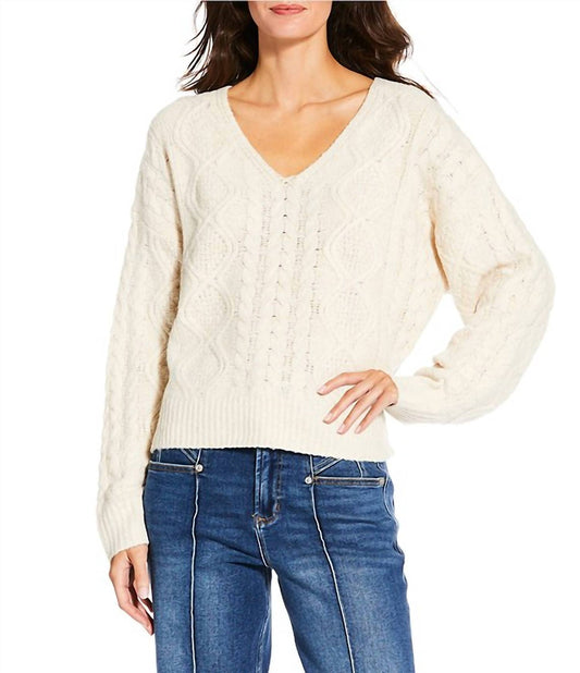 Dear John Denim - Lexi Long Sleeve Cable Knit Sweater