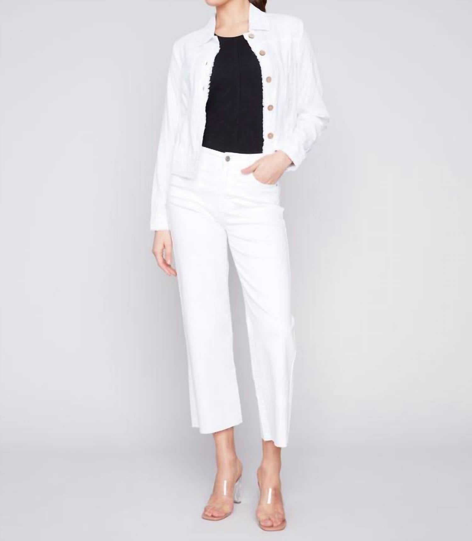 Charlie B - Linen Blend Jacket