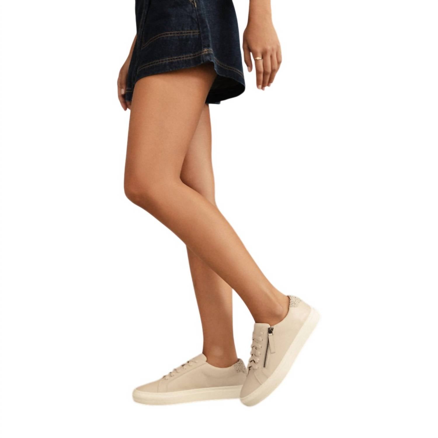 FRANKIE4 Women's Billie Leather Sneakers in bone leopard spot - women's sneaker - view 6