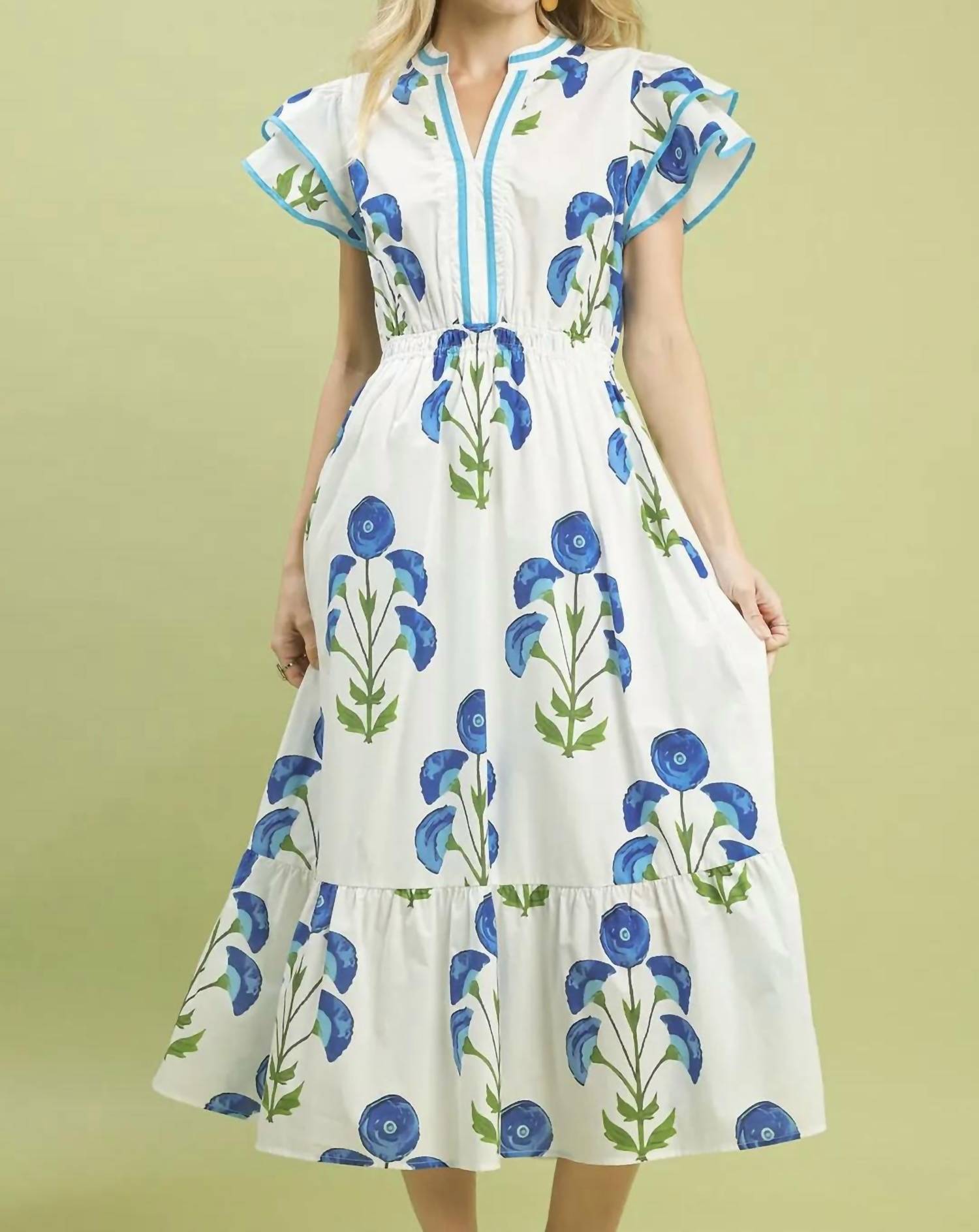 Umgee - Meadow Print Midi Dress
