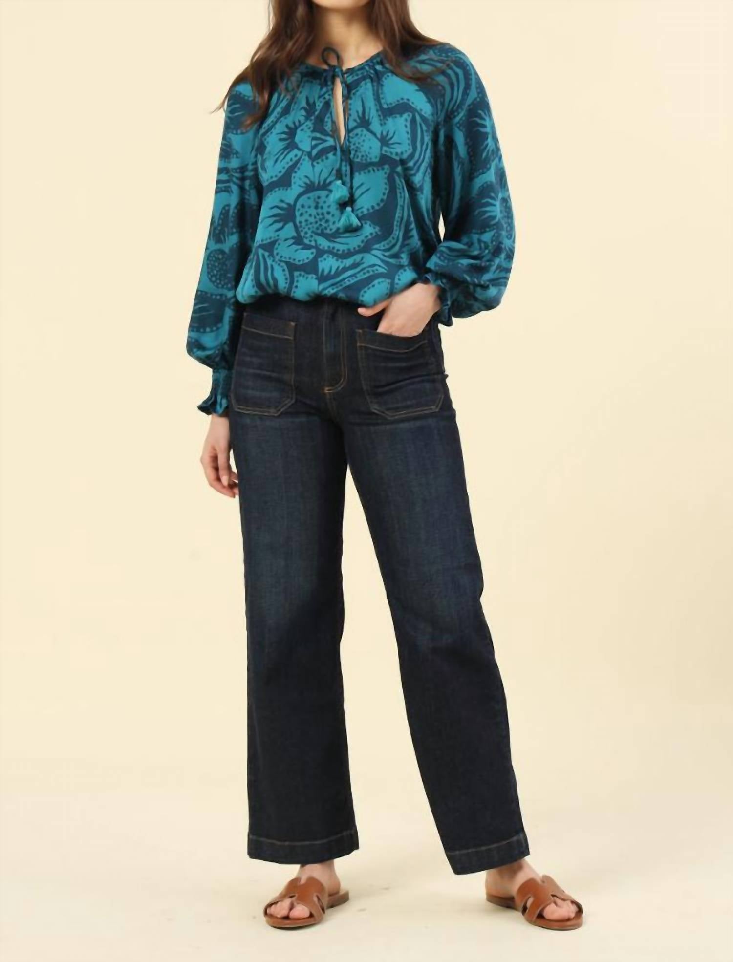 Omika - Riviera Tie-Neck Blouse