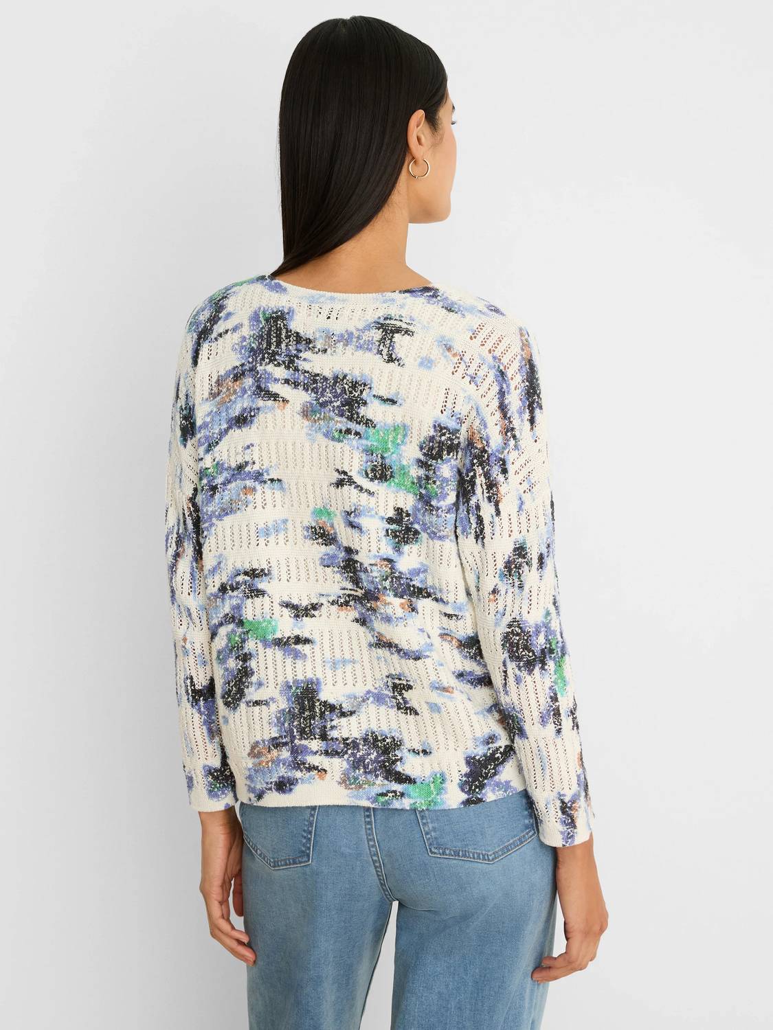 Nic + Zoe - WATER LILIES POINTELLE SWEATER