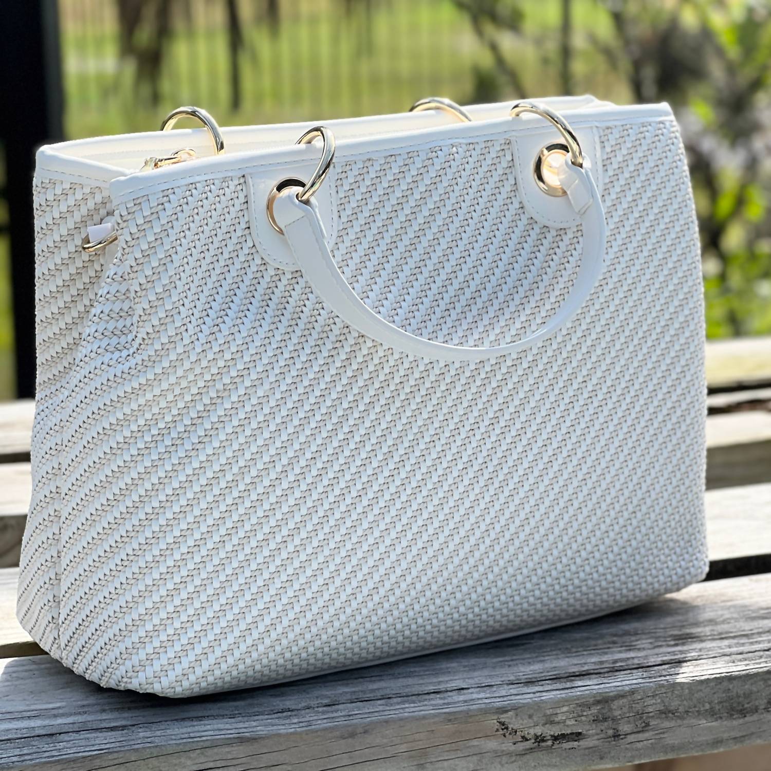 Jen & Co. - Women's The Nancy Woven Tote Bag