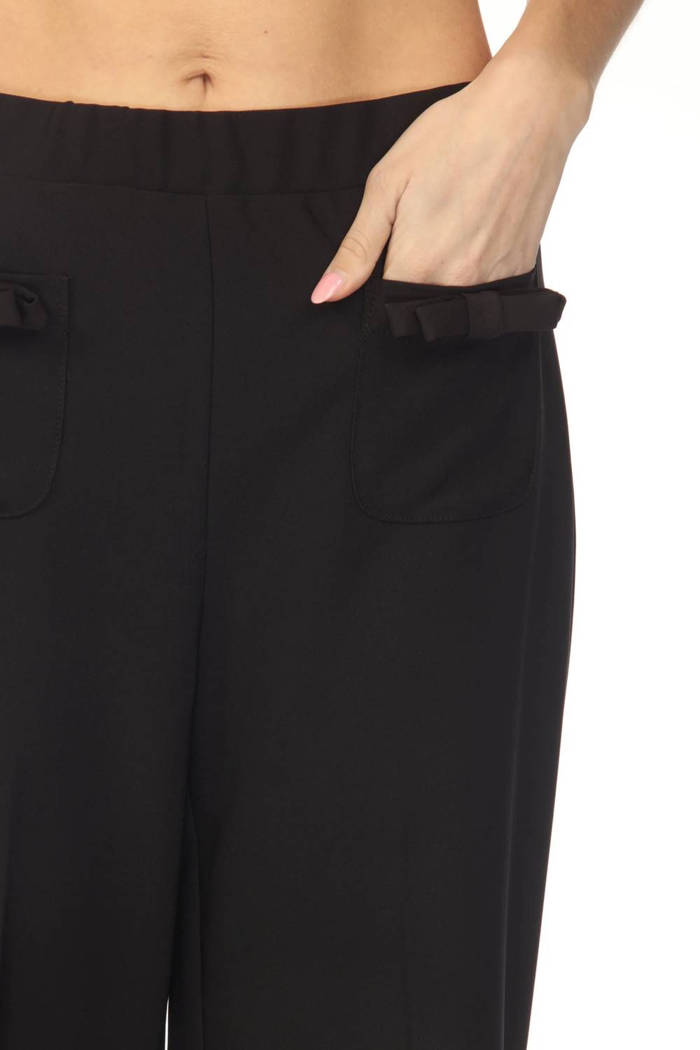 Joseph Ribkoff - Bow Pockets Pull On Flared Pant