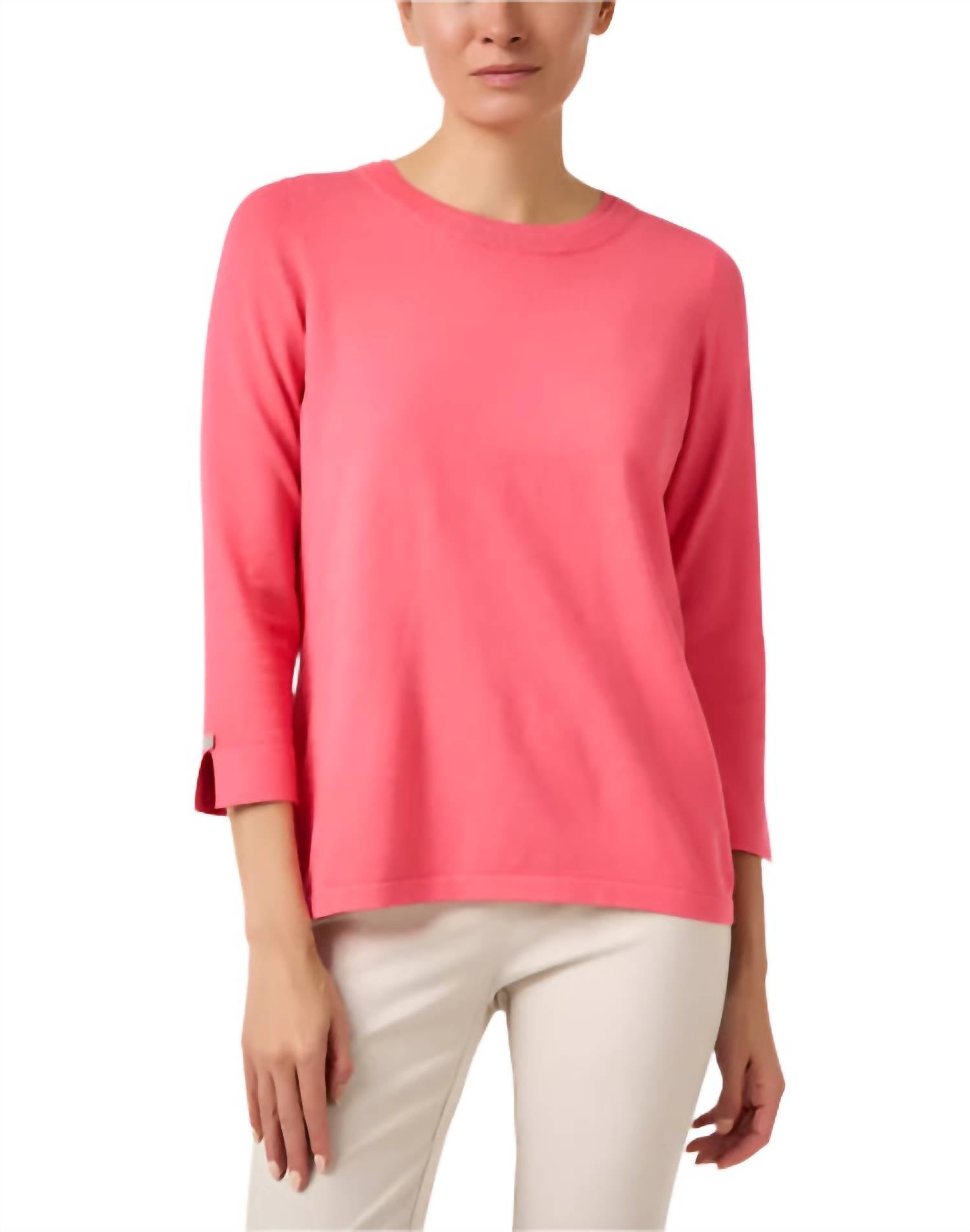 J'Envie/Eli - Button Slit Cuff Top
