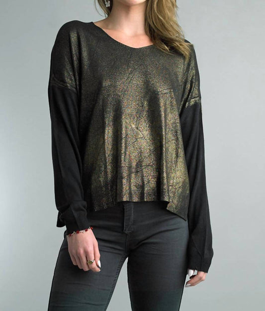 Tempo Paris - Sparkle And Shine Long Sleeve Sweater