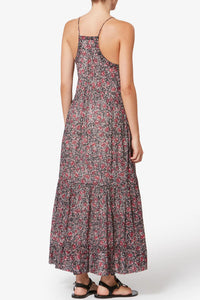 ISABEL MARANT Sabba Dress in crushed berry - women's dress - detail view