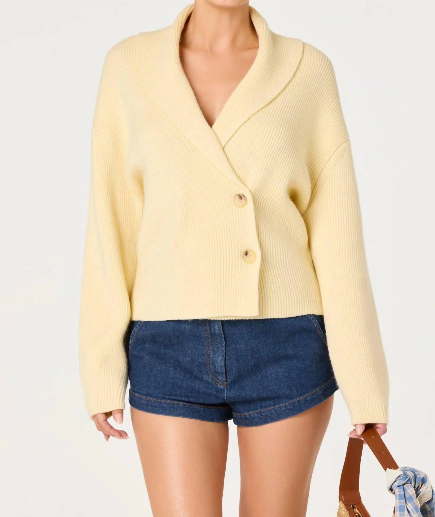 Astr - Ayleen Cross-front Collared Cardigan