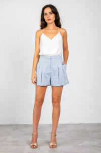 Lavender Brown - Halle High Waist Shorts