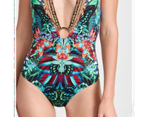 Camilla - Ring Detail Plunge V One Piece