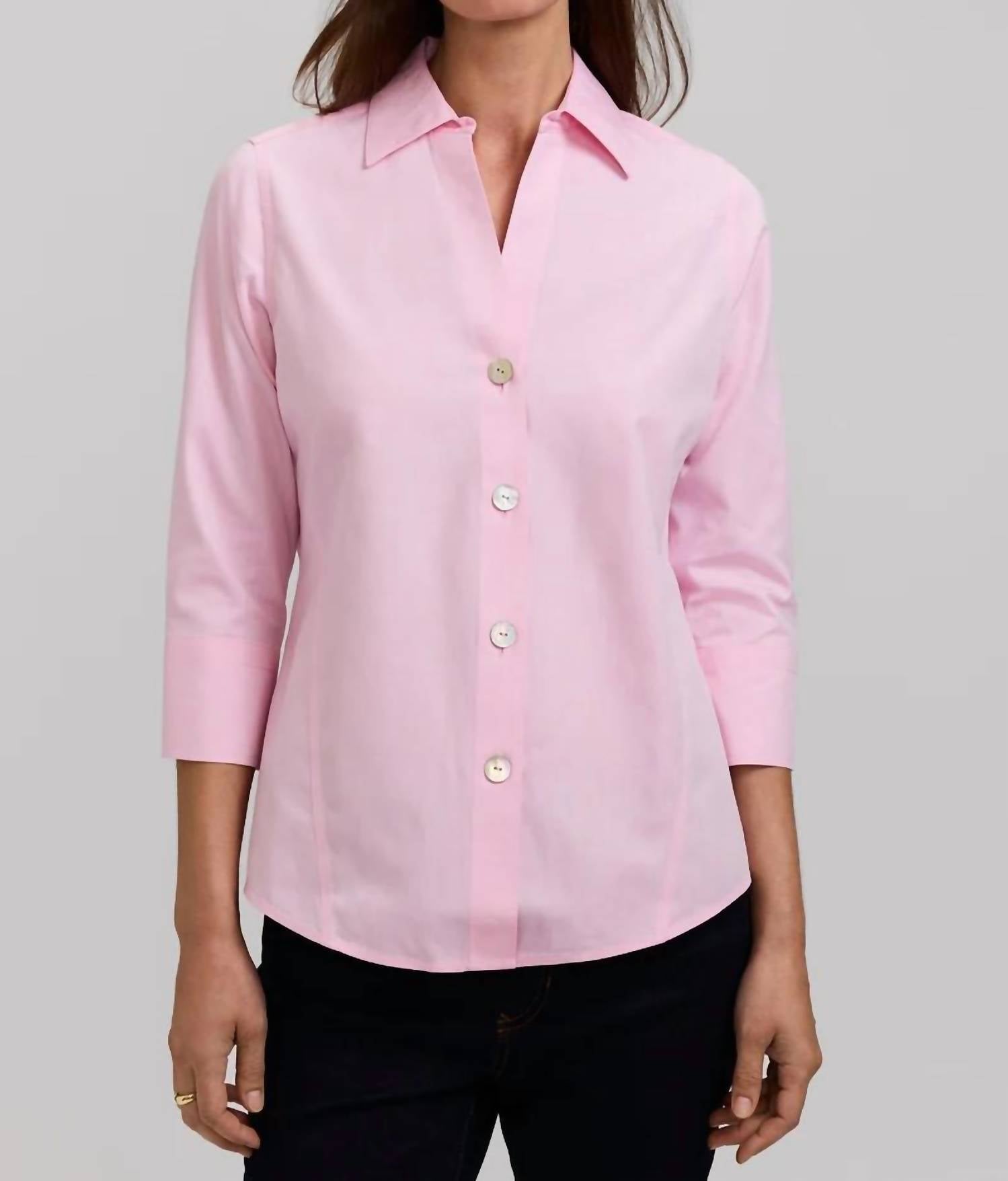 Foxcroft - Paityn 3/4 Sleeve Top