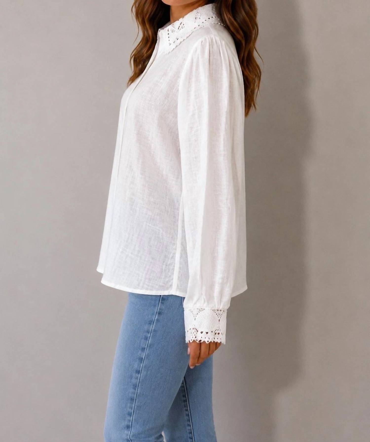 Elie Tahari - Linen Blend Blouse